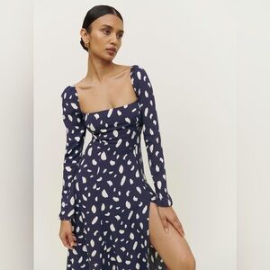 Commense Navy Blue and White Dress